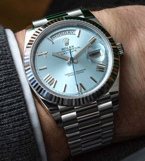 rolex day date 40 platinum replica|rolex day date 40 228235.